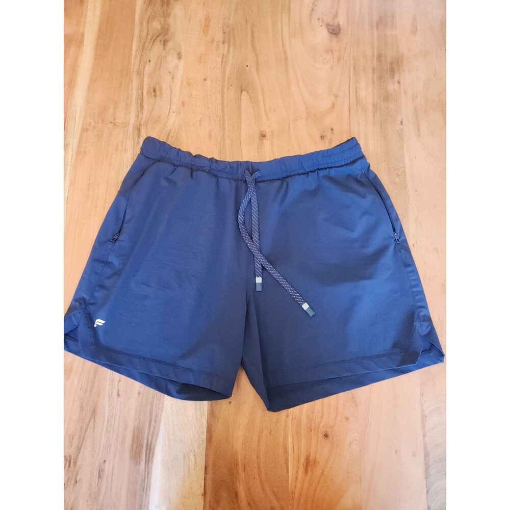 Fabletics Navy Blue Athletic Performance Drawstring Shorts Women's Size XL EUC